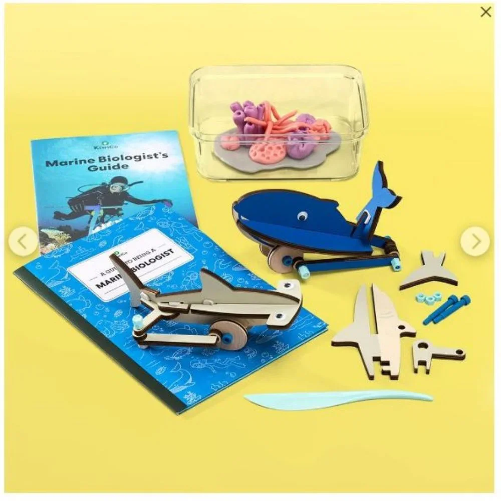 NEW KiwiCo. Kiwi Co.Marine Biologist Science Kit Biology Ocean Life coral reefs